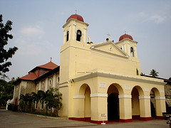 The church which houses the 17th-century gem -- Nuestra Señora de Caysasay.